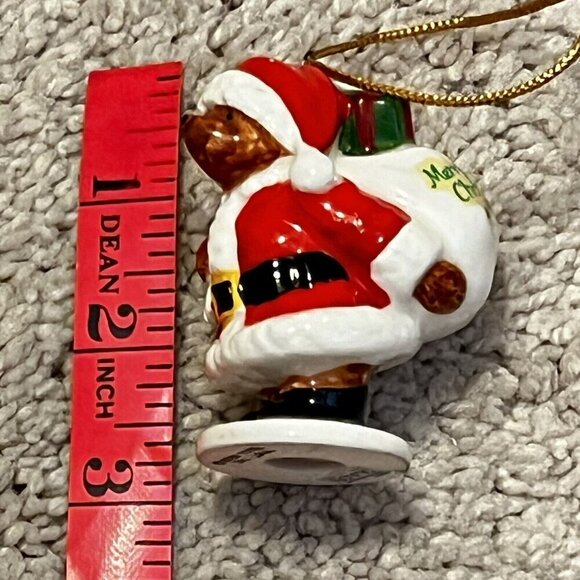 Paddington Bear Santa Claus 3” Christmas Ornament Vintage 1984 - Picture 9 of 9